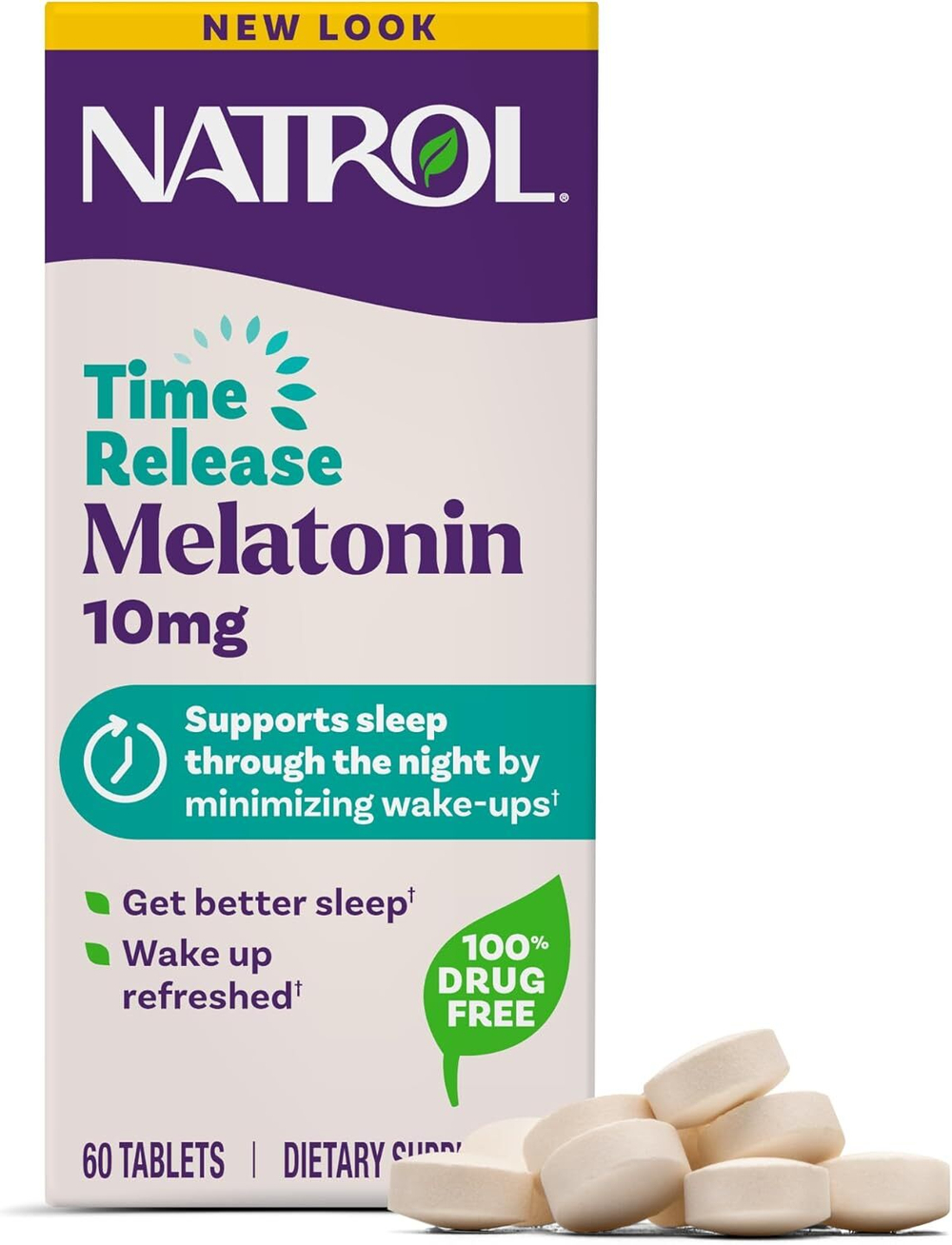 Антиоксидант Natrol Melatonin 10 мг 60 таблеток