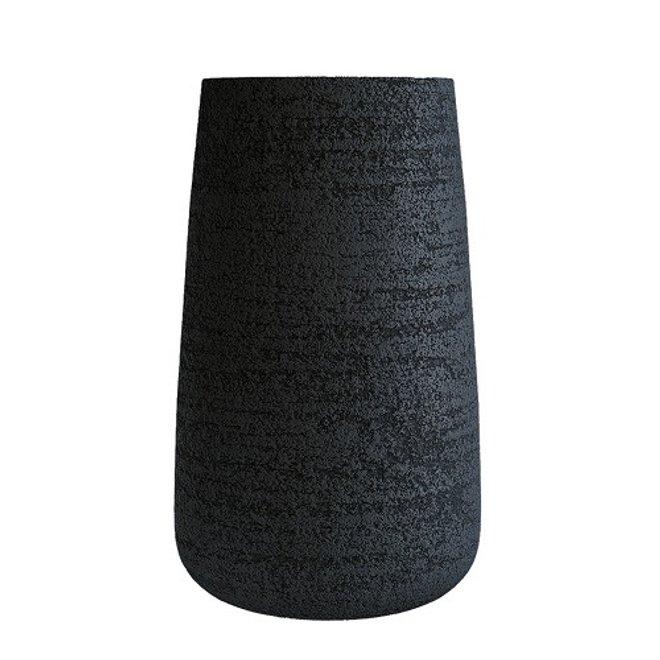 Кашпо Concretika Cone D36 H75 Erosia Black