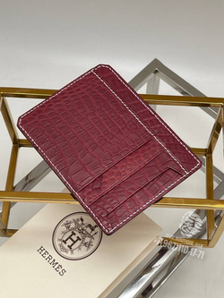 Картхолдер Hermes из кожи крокодила