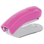 Степлер №24/6, 26/6 BRAUBERG "Original", до 25 листов, розовый, 227773