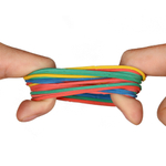 Резинки для денег 200 гр, 260 шт, MC-Basir, набор канцелярских банковских резинок для банкнот, разноцветные, диаметр 60 мм