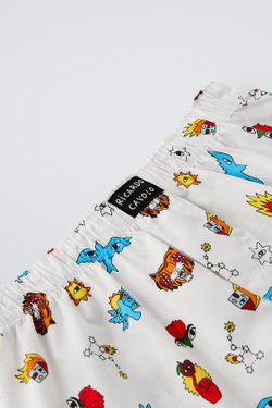 ZARA ТРУСЫ-БОКСЕРЫ X RICARDO CAVOLO, ЭКРЮ