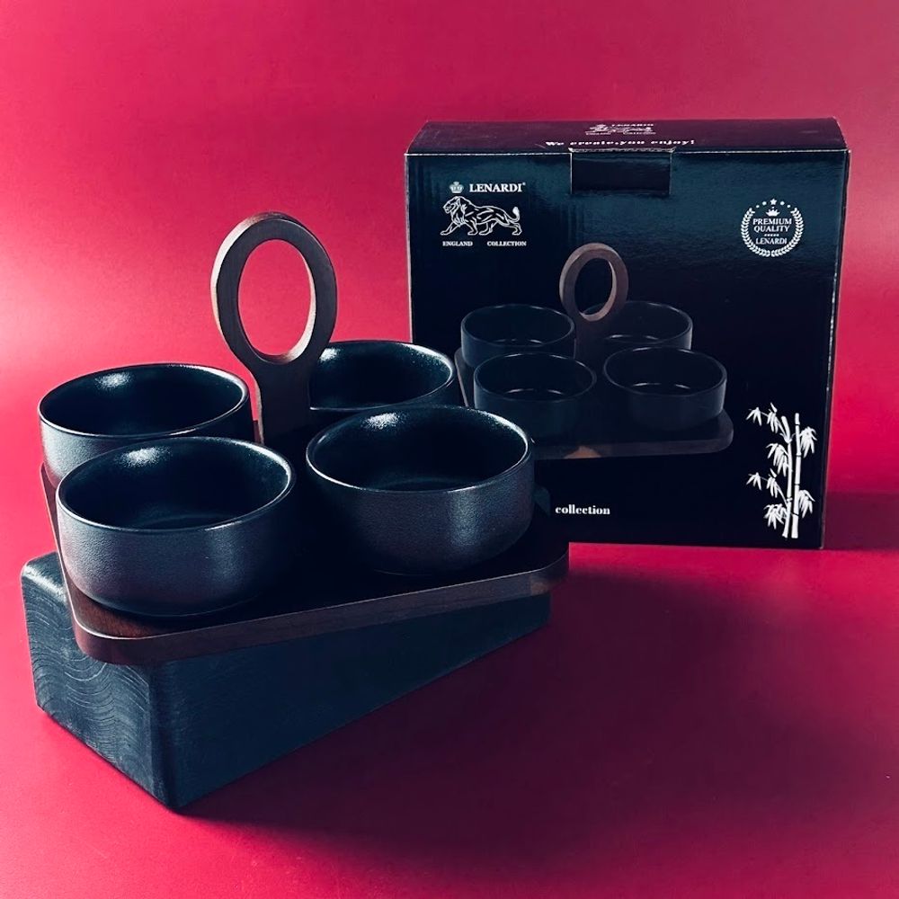 Lenardi 235-065 Блюдо сервировочное 25,5*25,5см BLACKWOOD в под.уп.(х24)