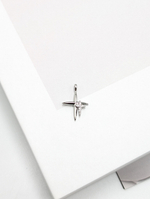 Подвеска звезда с фианитами, 15*12.5мм