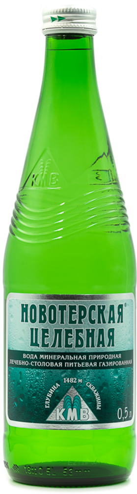 Вода природная минеральная Новотерская Целебная 0.5 - стекло