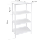 Полка прямоугольная (4 секции) 415х285х750