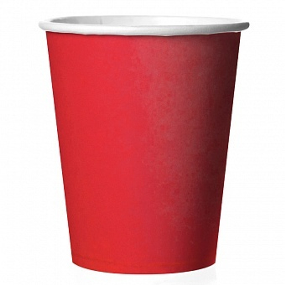 Стаканы (250 мл) Мастхэв Красный 6 шт.