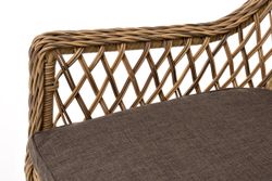 "Латте" обеденная группа плетеная, цвет соломенный