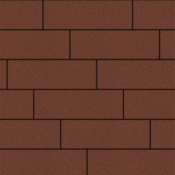 Тротуарная плитка ПРЯМОУГОЛЬНИК 750х250 мм - Стандарт Красный