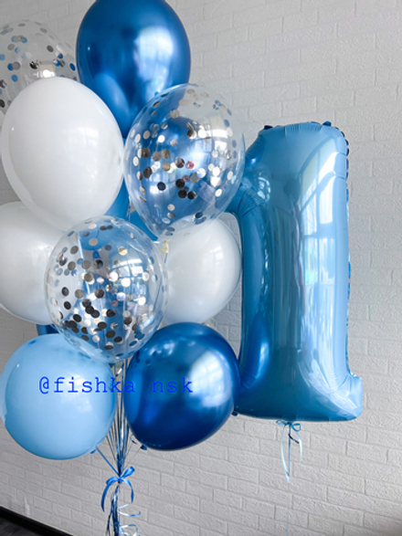 Шары на годик для мальчика №8