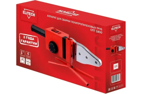 Аппарат для сварки пластиковых труб &quot;ELITECH&quot; СПТ 1800