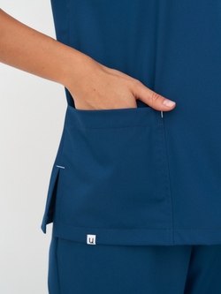 Блуза женская м640 toray стретч opal blue