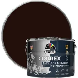 Грунт-эмаль Dufa CORREX 3 в 1 для металла по ржавчине RAL-8017 шоколад