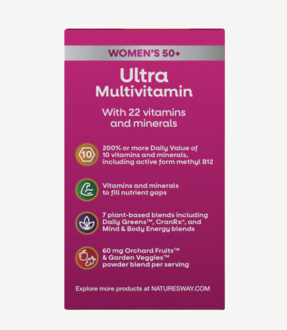 Мультивитамины для женщин 50+ Nature’s Way Alive! Once Daily Ultra Potency – 60 таблеток