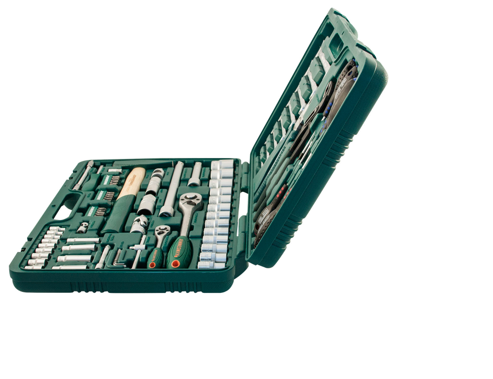 S04H52477S Набор инструмента универсальный 1/4", 1/2"DR, 77 предметов