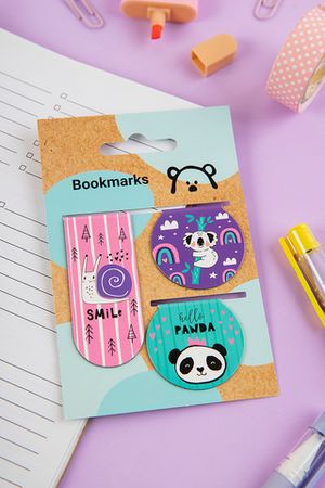 Магнитные закладки для книг, 3 шт., "Cute friends"