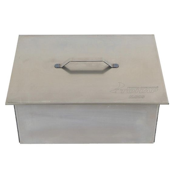 Коптильня двухъярусная Тонар с поддоном для сбора жира 380х280х170 (сталь 1,5 мм) (К-003)