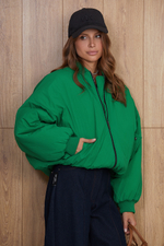 Бомбер зеленый