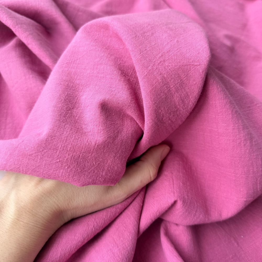 Хлопок "под Лён" Розовый закат