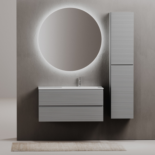 Тумба с раковиной Sancos Folk 100 см FL100RES ergraut soft