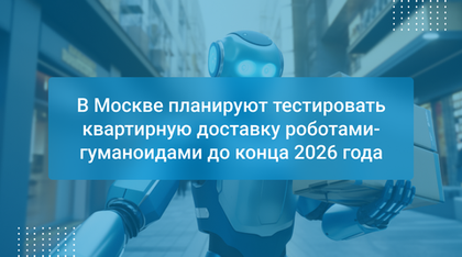 В Москве планируют тестировать квартирную доставку роботами-гуманоидами до конца 2026 года