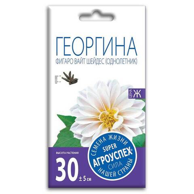 Георгина Фигаро Вайт шейдес 7шт Агроуспех