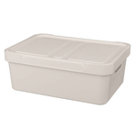 Ящик с крышкой универсальный "luxe", 380х276х140 мм, 12л (светло-бежевый)