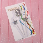 Свеча для торта Цифра Звёздное сияние «8» 16 см (набор 3шт), серебро