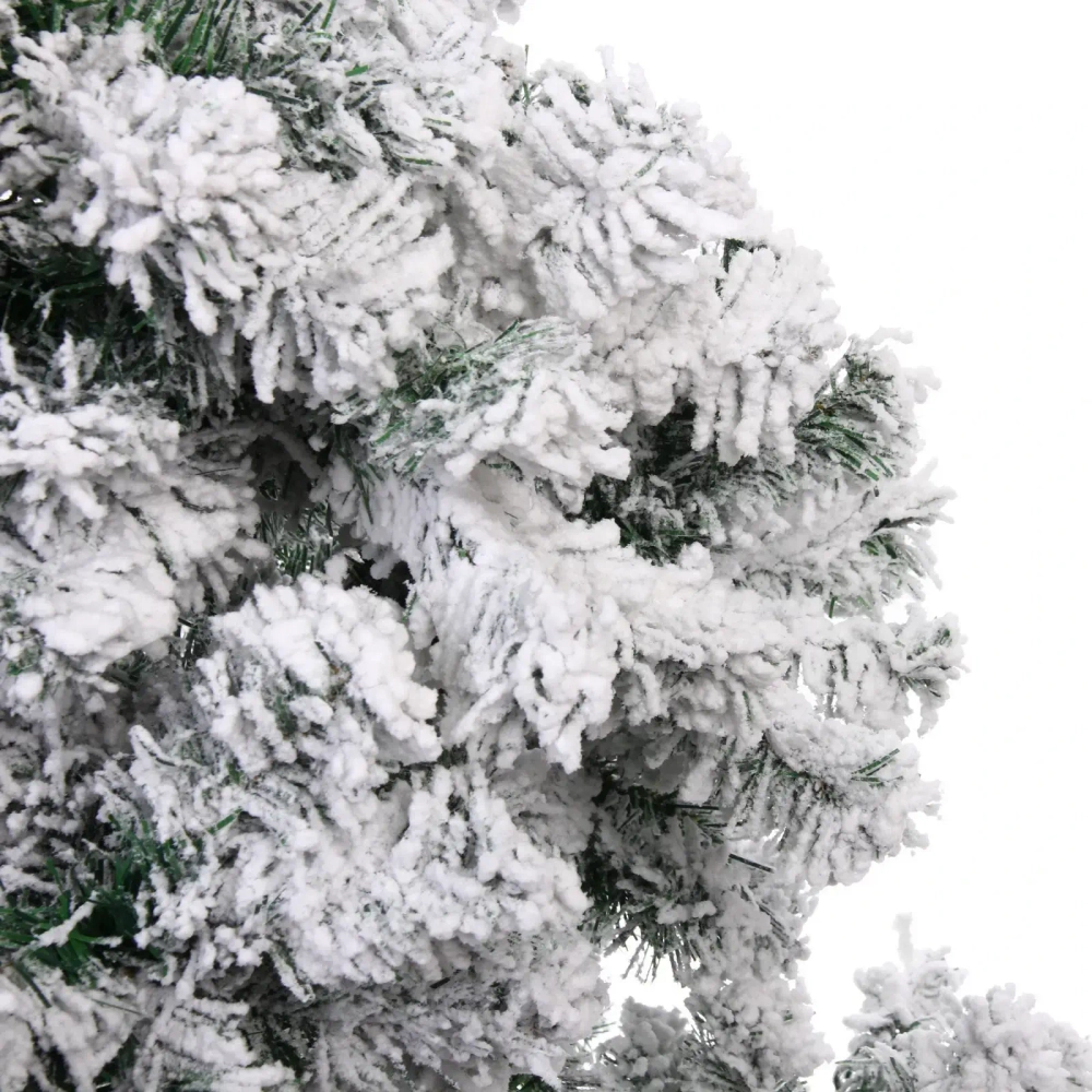 Ёлка «Камелия» 120 см, ПВХ с белым инеем (210 веток)