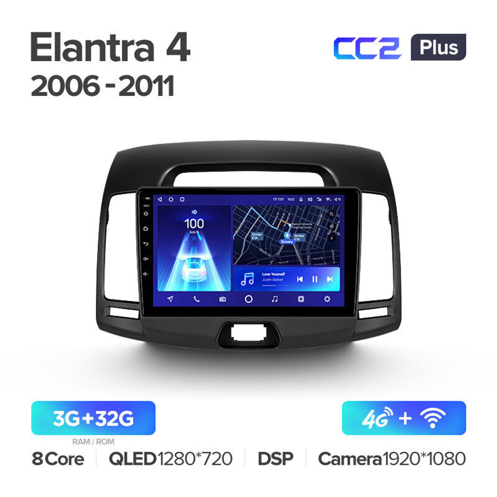 Teyes CC2 Plus 9" для Hyundai Elantra, Avante 2006-2010