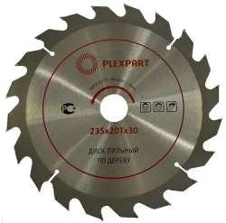 Диск пильный по дереву победитовый ф 235х20Тx30 мм. "PLEXPART"