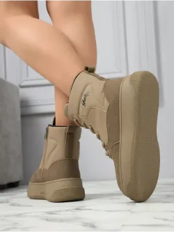 Дутики зимние на платформе