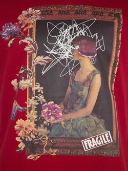 ETRO майка с рисунком - красный