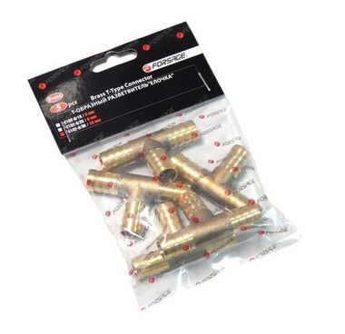 Разветвитель T-образный ''елочка''10мм, к-т 5шт Forsage F-E102-6/3K