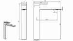 Смеситель для раковины Black&white Gravity GF-7203-С хром