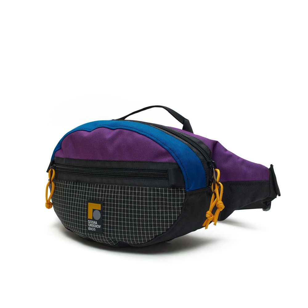 Сумка Gosha Orekhov поясная Giant Waist фиолетовый/синий