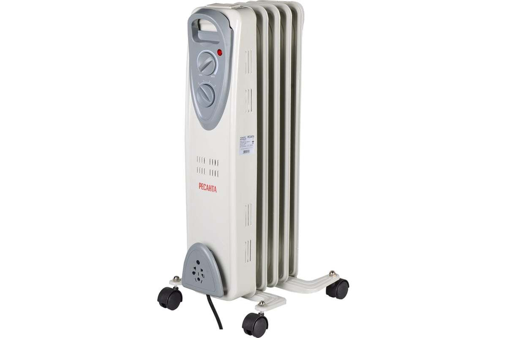 Масляный радиатор Ресанта ОМ-5Н, 5 секций