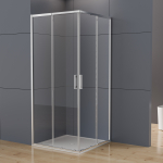Душевой уголок Rapid-N VSS-3RN1010E10CL, (900-1000)x(900-1000), хром, стекло прозрачное