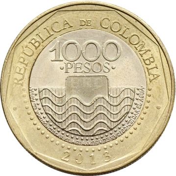 1 000 песо 2013 Колумбия