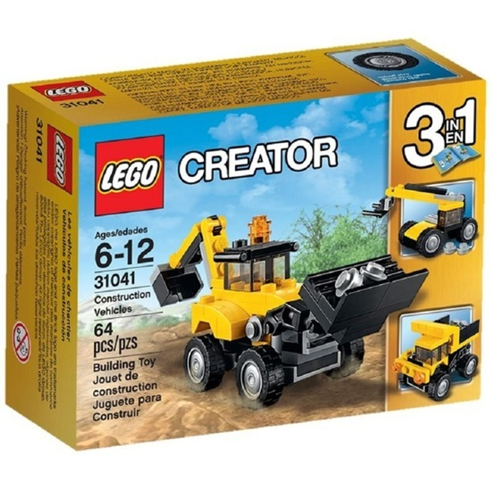 LEGO Creator: Строительная техника 31041 — Construction Vehicles — Лего Креатор Создатель
