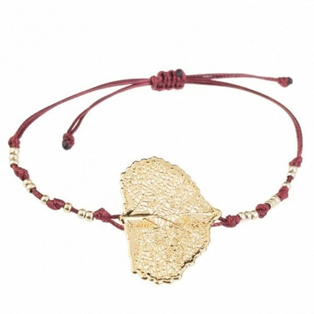 Браслет в виде листа Тополь Ester Bijoux BCL34-G/9