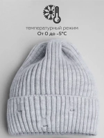 Шапка бини рваная и снуд осенняя