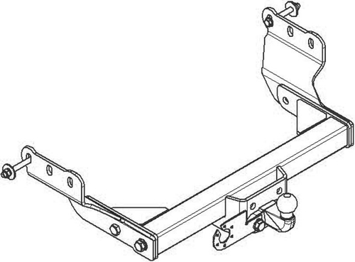 Фаркоп AvtoS FD 26 для Ford Transit фургон 2000-2014(паспорт и сертификат в комплекте)(без электрики)