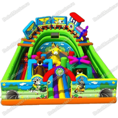 Надувной батут "Паровозик"