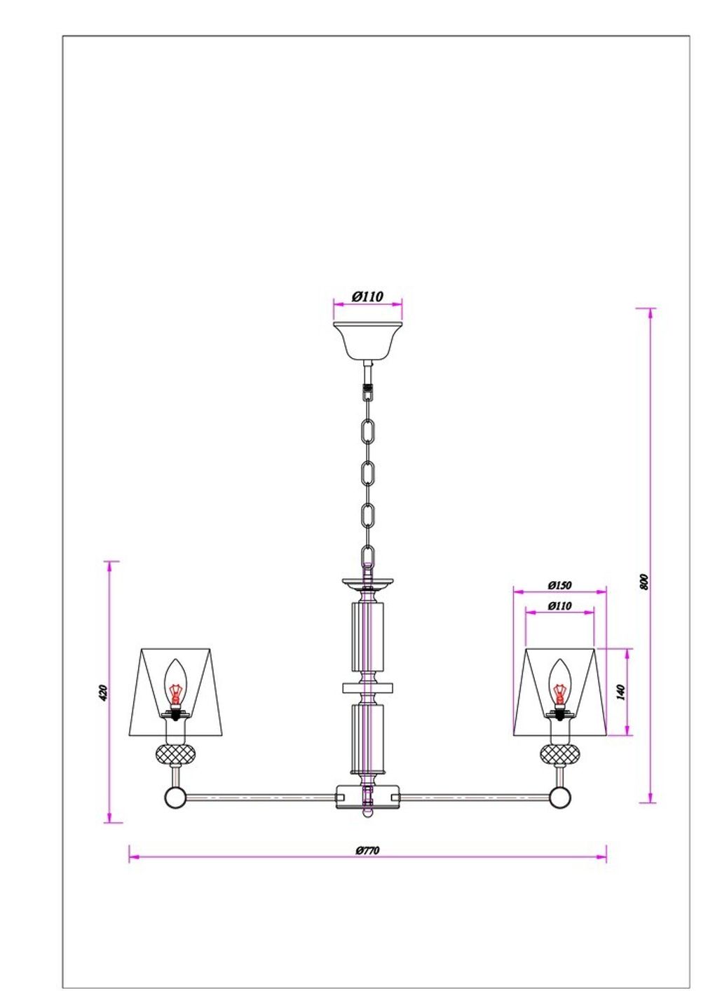 Подвесная люстра Arte Lamp