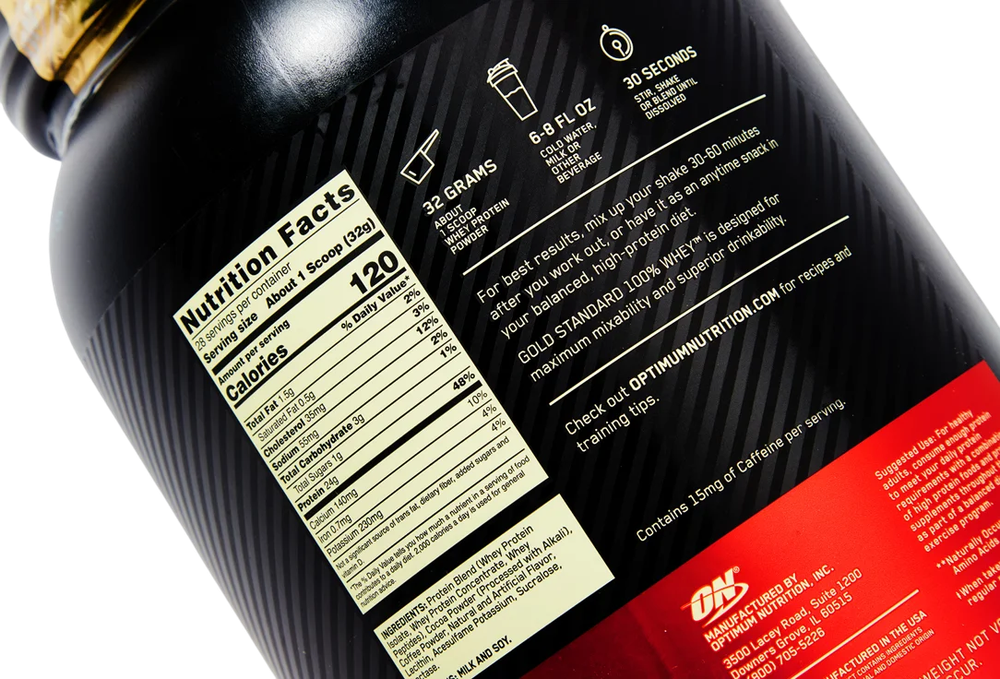 Optimum Nutrition, Gold Standard 100% Whey, сыворотка, 907 г (2 фунта)