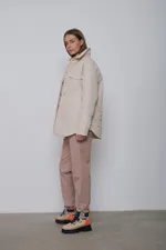 Куртка-рубашка Alexandra Talalay стёганая AW015 ванильная