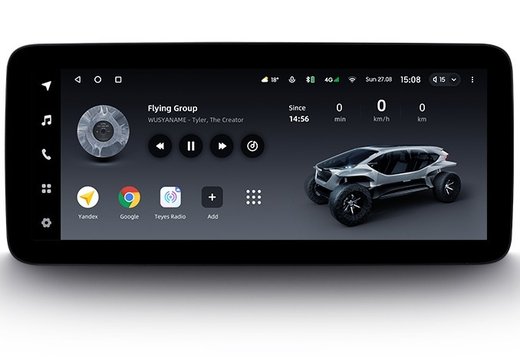 Магнитола для Toyota RAV4 50 2019-2024+ (рынок РФ и ОАЭ) - Teyes LUX ONE ROUND монитор 12.3", Android 10, CarPlay, 4G SIM-слот