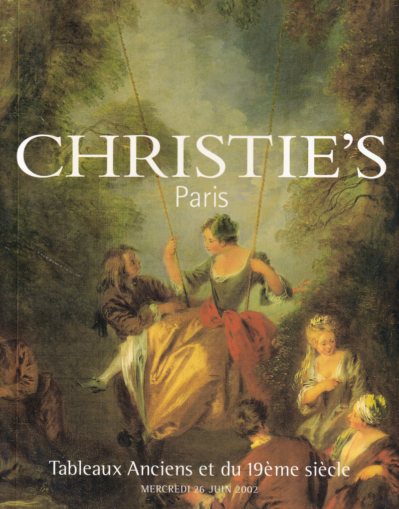 Каталог аукциона Christie's, Париж, Живопись старых мастеров и работы художников XIX века от 26 июня 2002 года