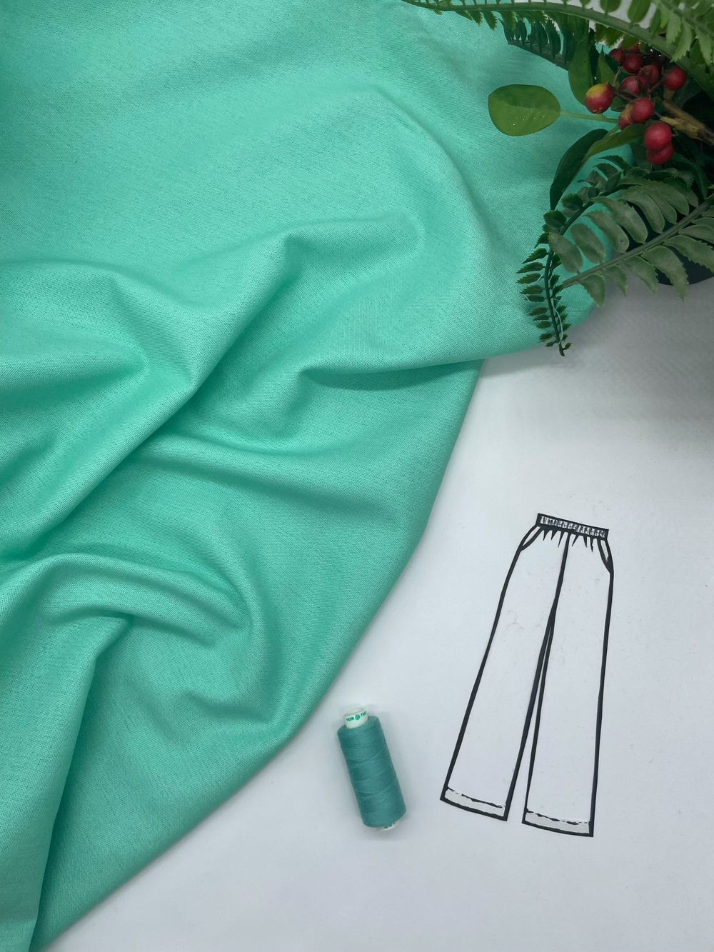 Смесовый лен Мята